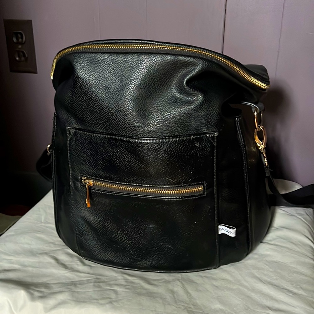 Fawn Design Diaper Bag Backpack Full Size Black Gem